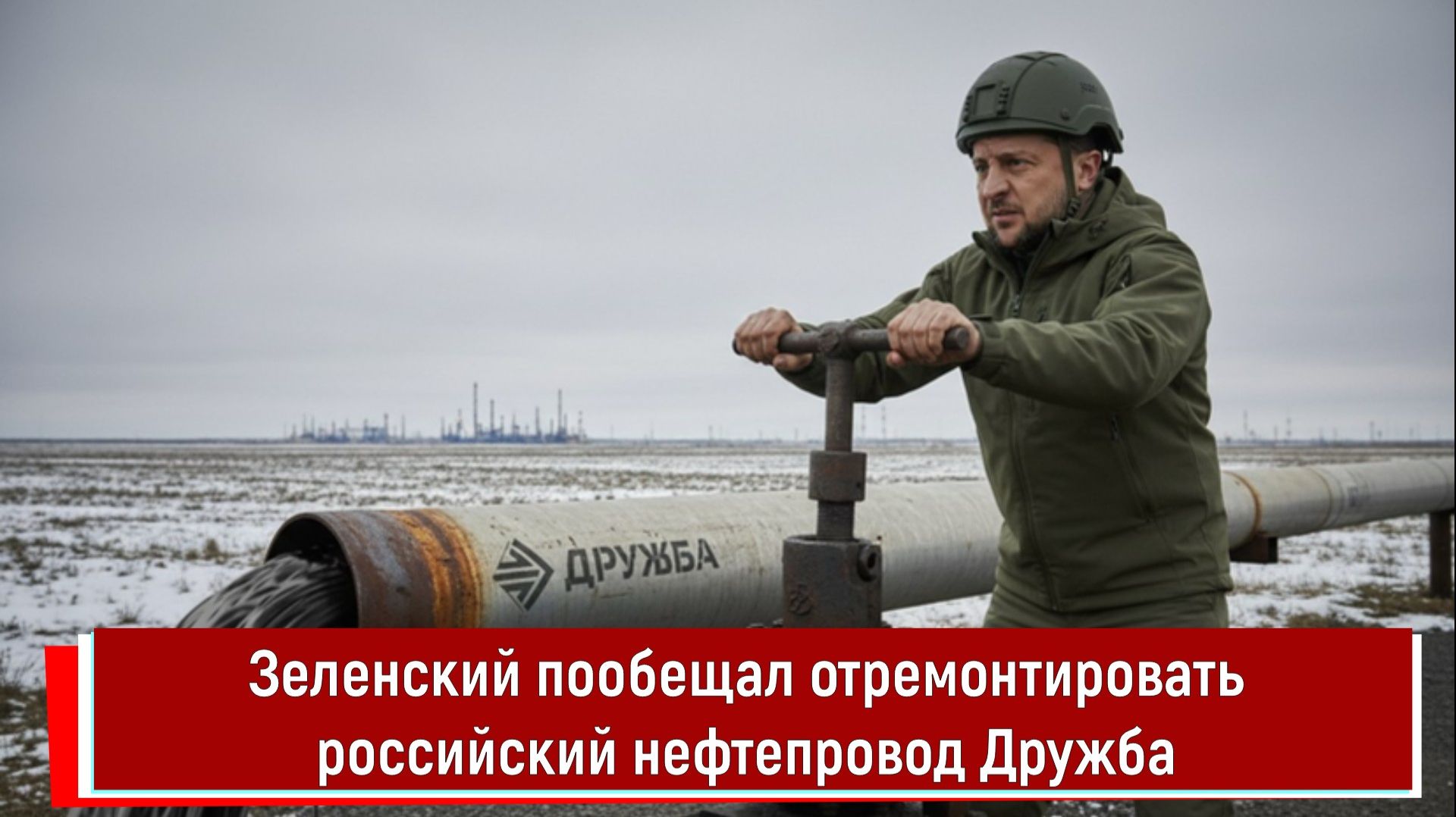 Зеленский пообещал отремонтировать российский нефтепровод Дружба