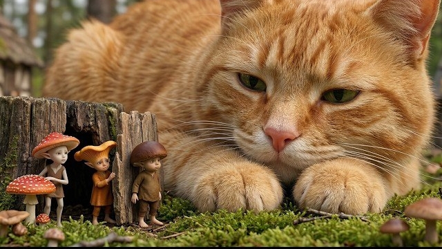 Лесные духи встречают доброго великана-кота 🐱 Успокаивающая кельтская музыка и атмосфера