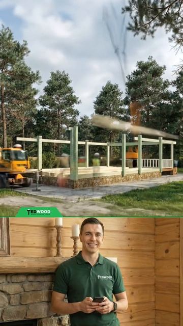 Дом из бруса с Tedwood
