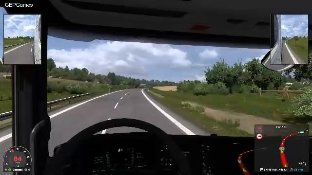 Euro Truck Simulator 2 (ETS 2) (#23) Стрим, доставка грузов прохождение на канале GEPGames