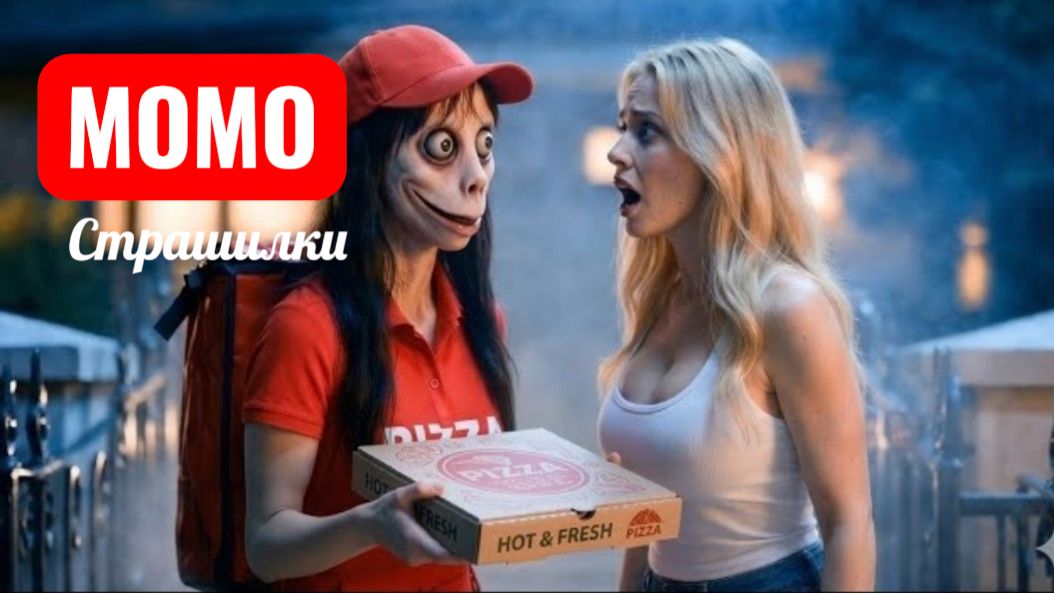 Момо доставляет пиццу в з часа ночи. Курьер Момо. Страшилки городские.