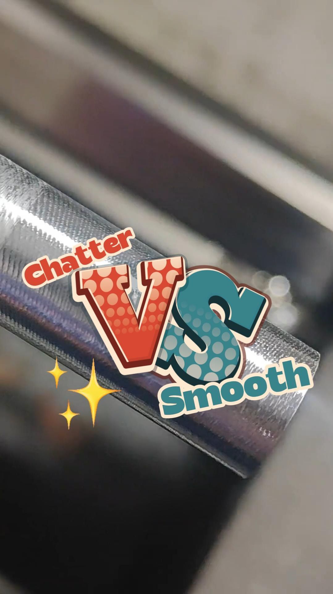 Chatter vs. Smooth SmartLathe Hydraulic Tailstock Magic!  #Shorts_x264
