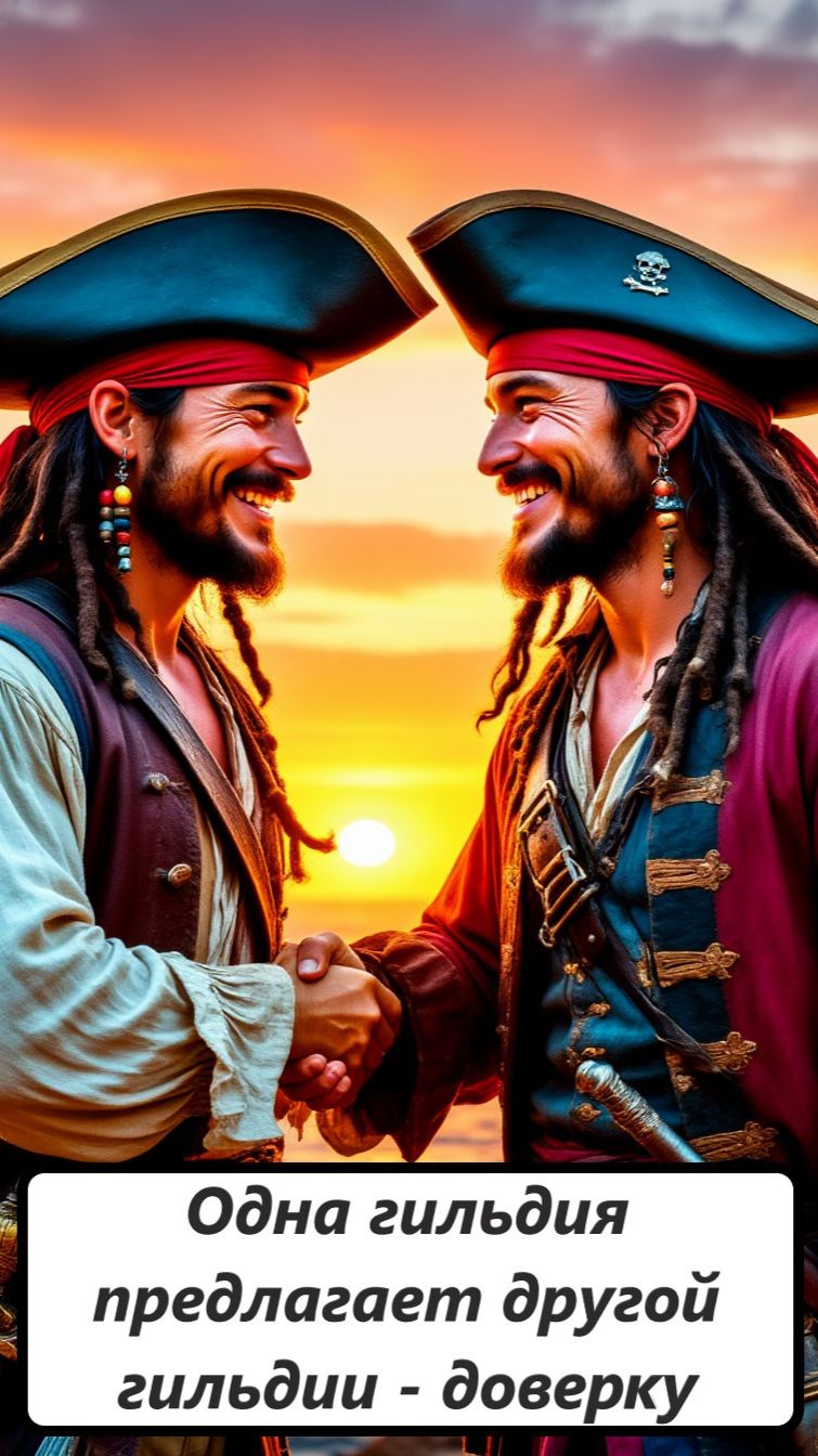 Одна гильдия, предлагает другой гильдии - доверку