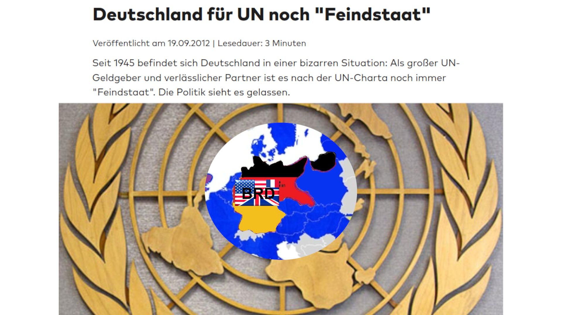 Der Verlogene „Frieden“!