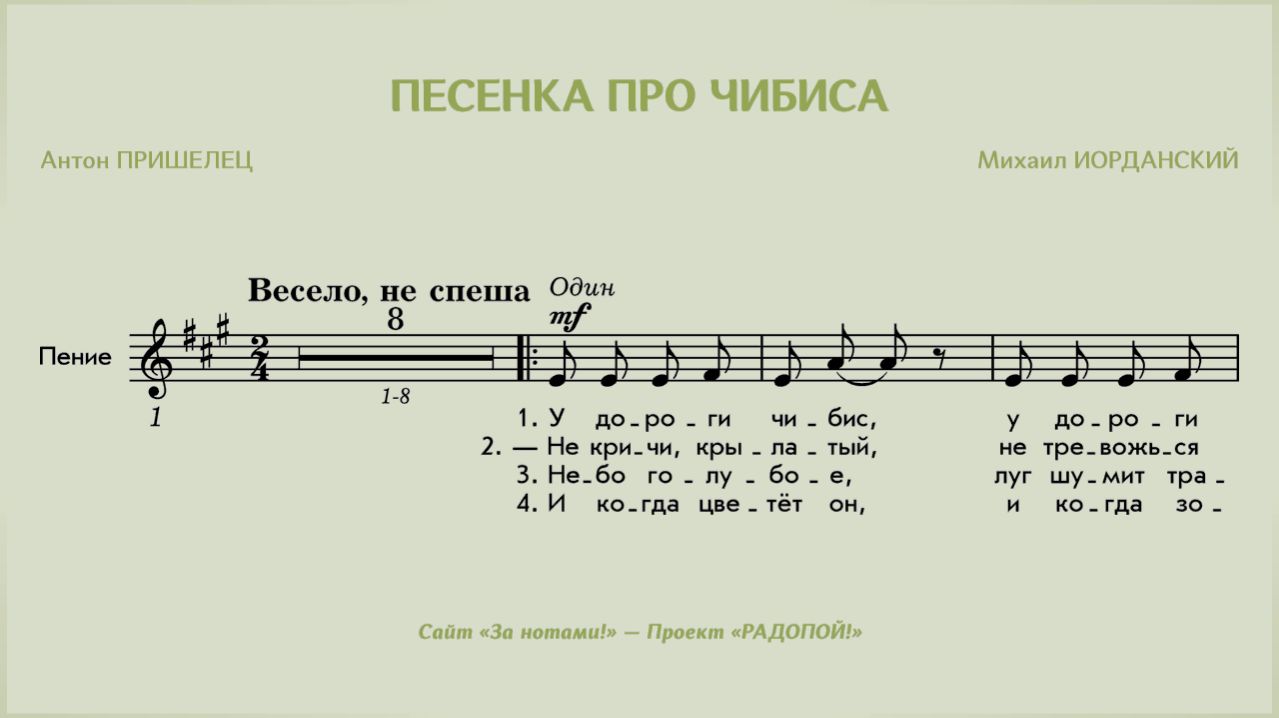 РАДОПОЙ! — Песенка про чибиса