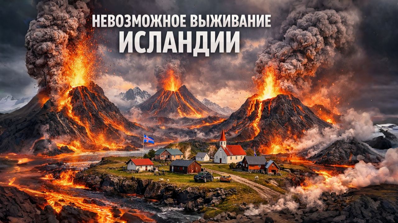 Невозможное выживание Исландии среди вулканов