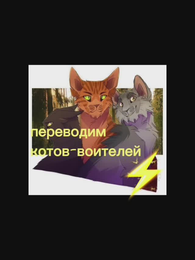 Переводим котов-воителей часть1