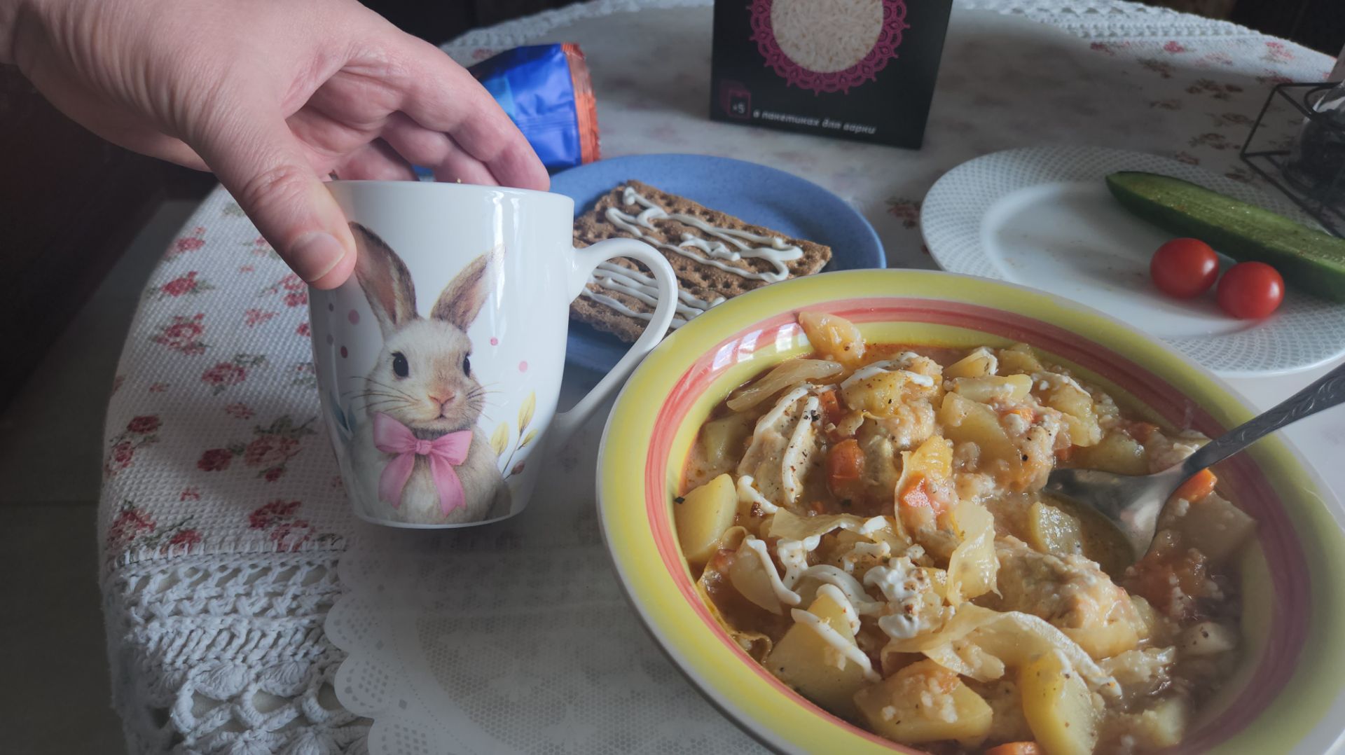 Ленивые голубцы жене на обед 🥗 🥔🥕🧅 🍅 🐔