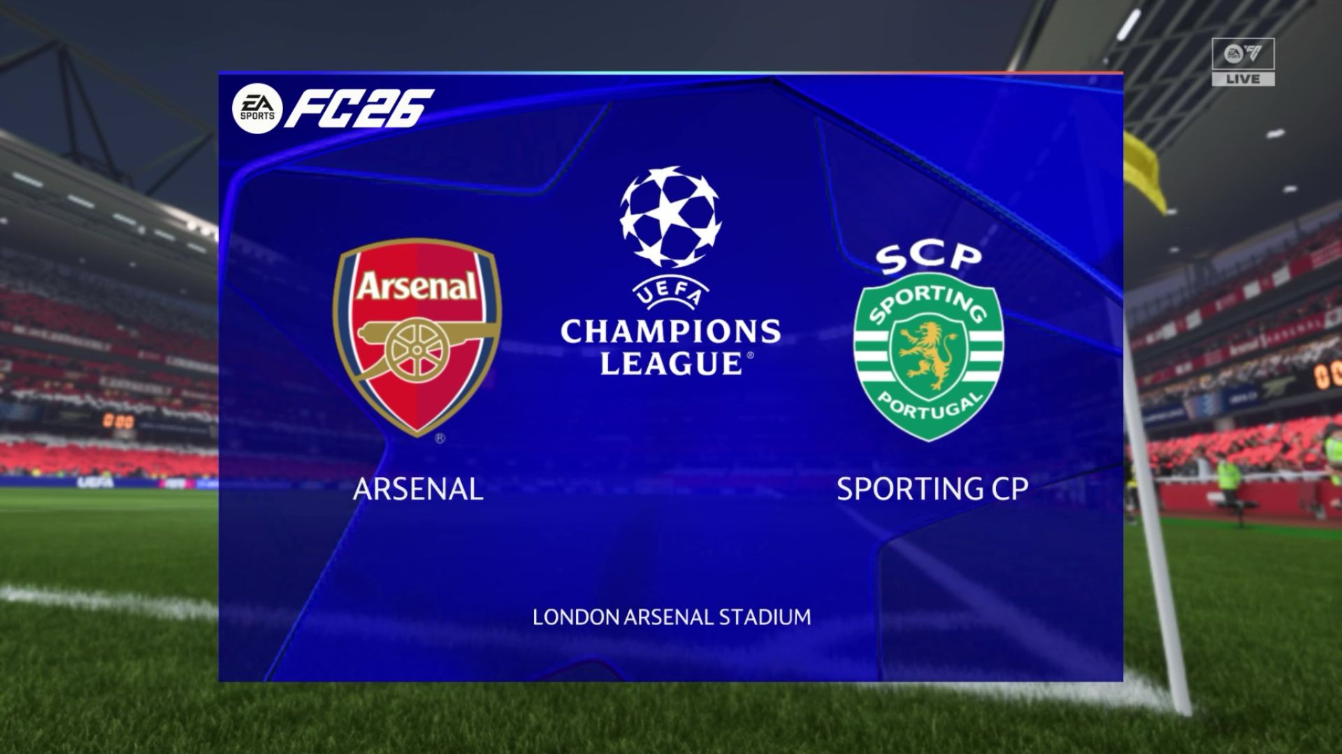 Арсенал - Спортинг Лига Чемпионов 1/4 Ответный матч 25/26  FC26