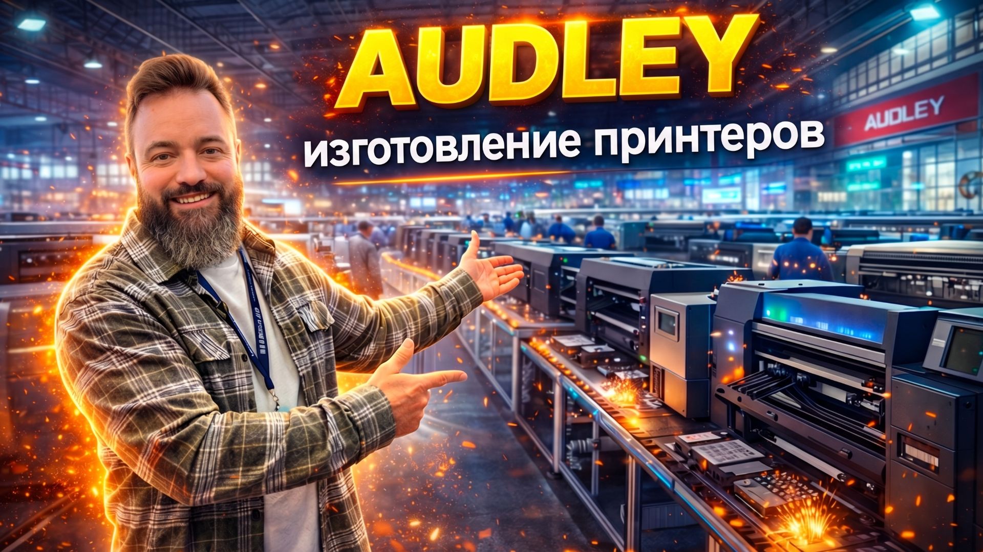 Как делают принтеры Audley в Китае. Демозал и производство