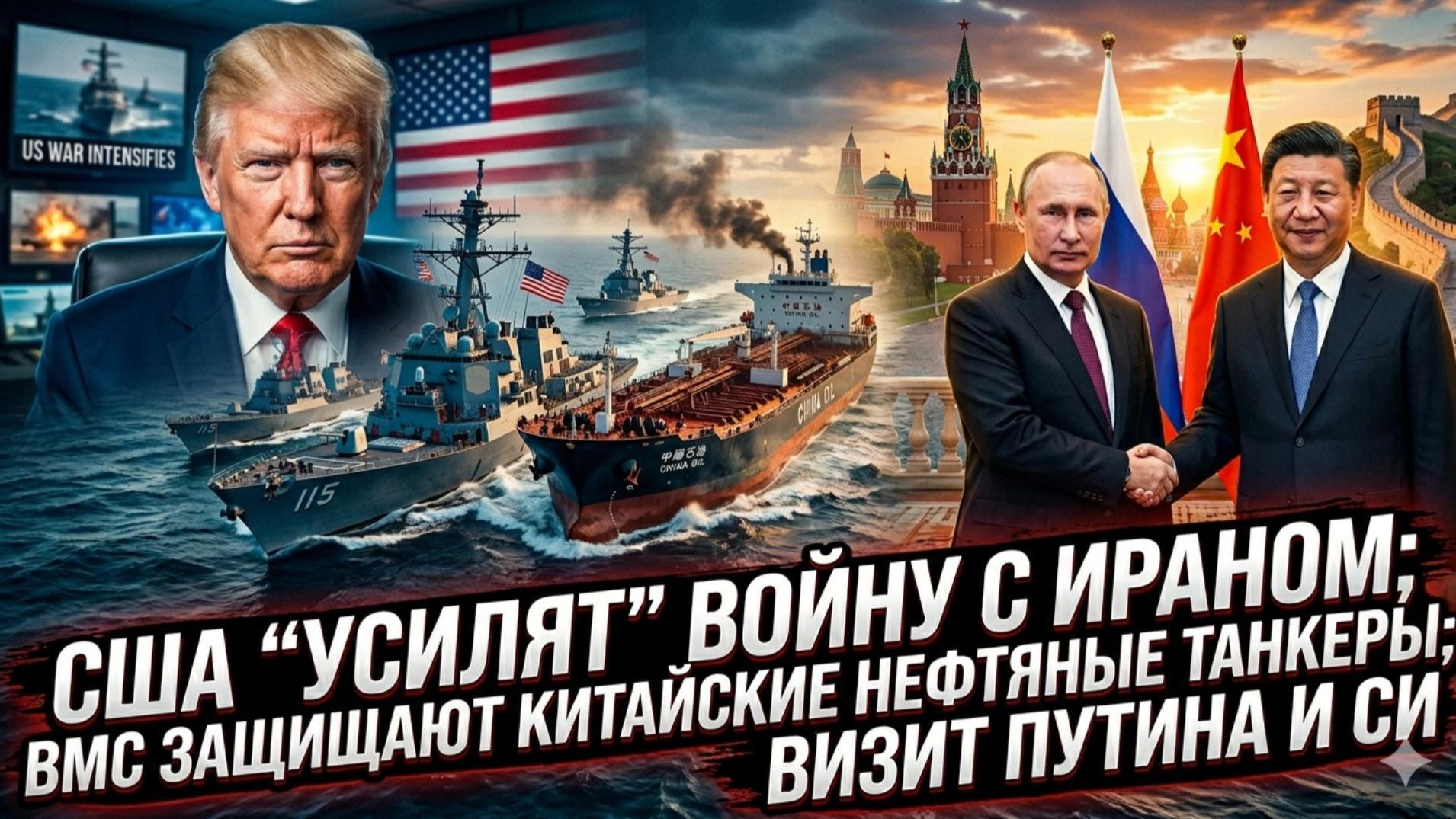 💥Меркурис | Путин и Си договорились: Китай выводит флот, Россия готовит ответ США по Ирану!