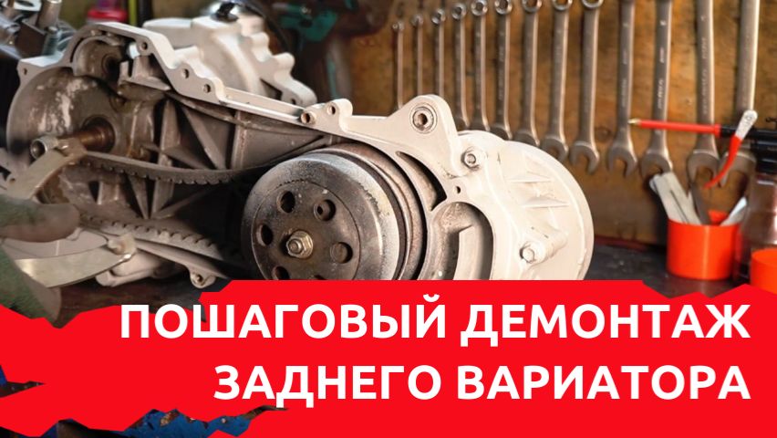 Как снять задний вариатор скутера и провести диагностику | Советы мастера от Мотозавра