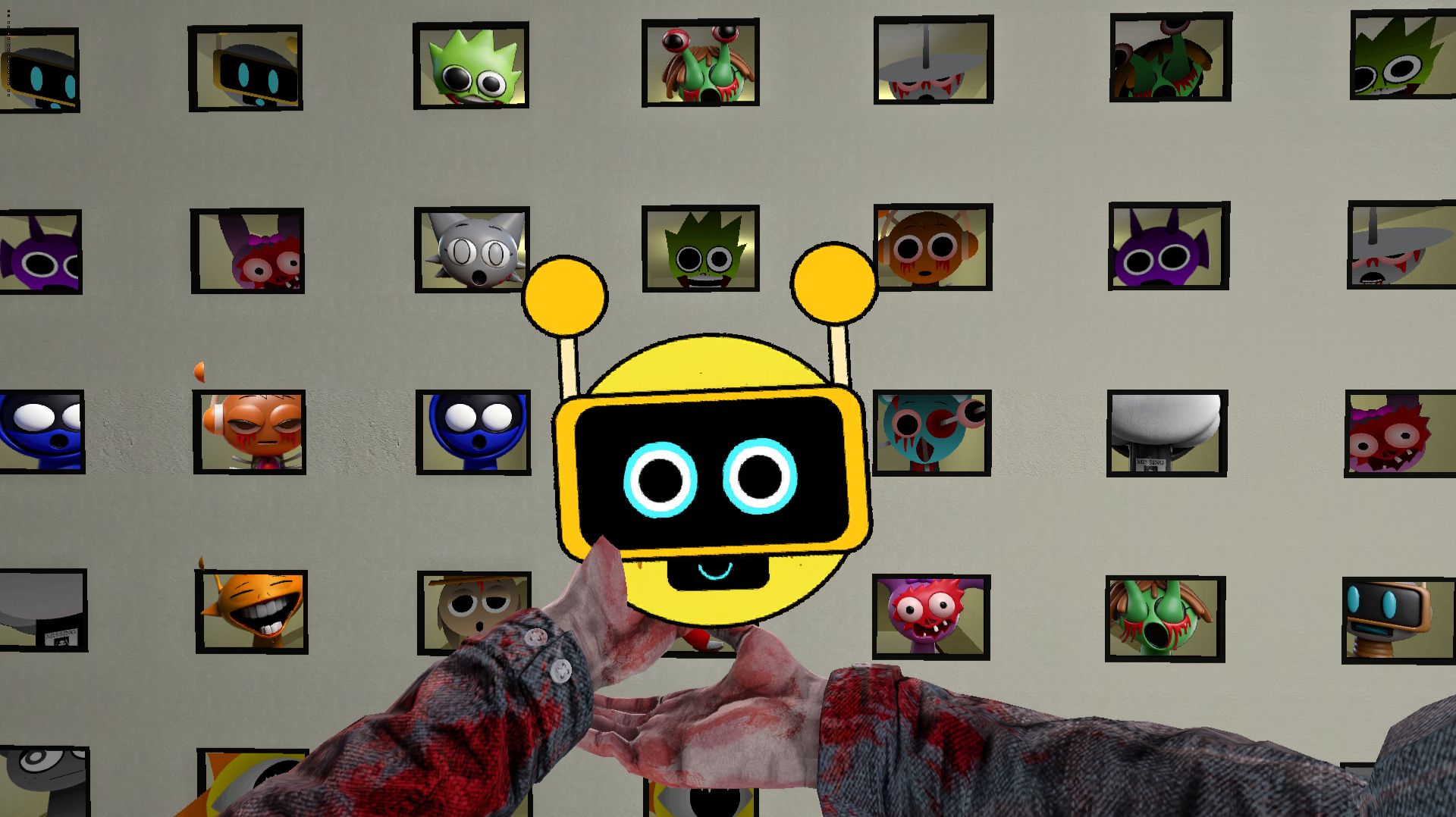 Спрунки Мистер Сан с Частью ФанБота просит Помощи