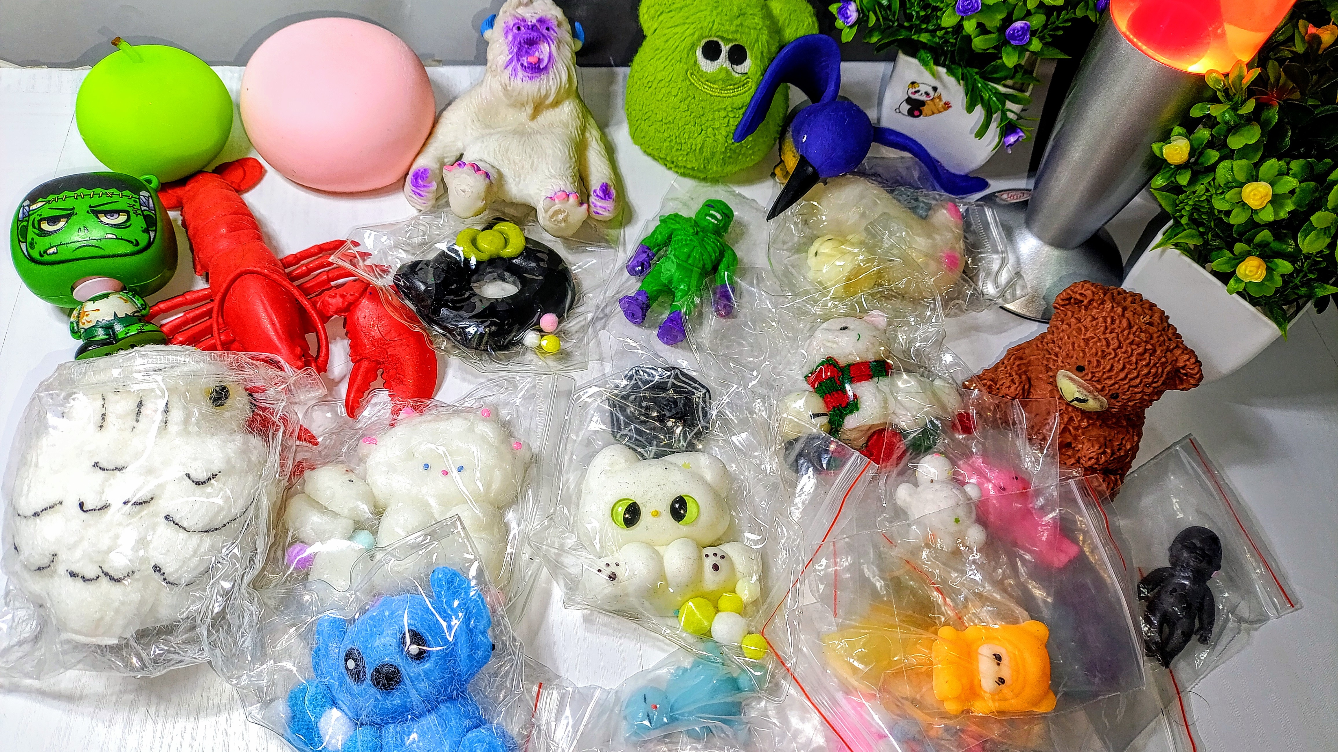 АСМР Распаковка сквишей и антистрессов 🥰 Таба СКВИШИ ✨ звуки АСМР сквишей и антистрессов 🥰