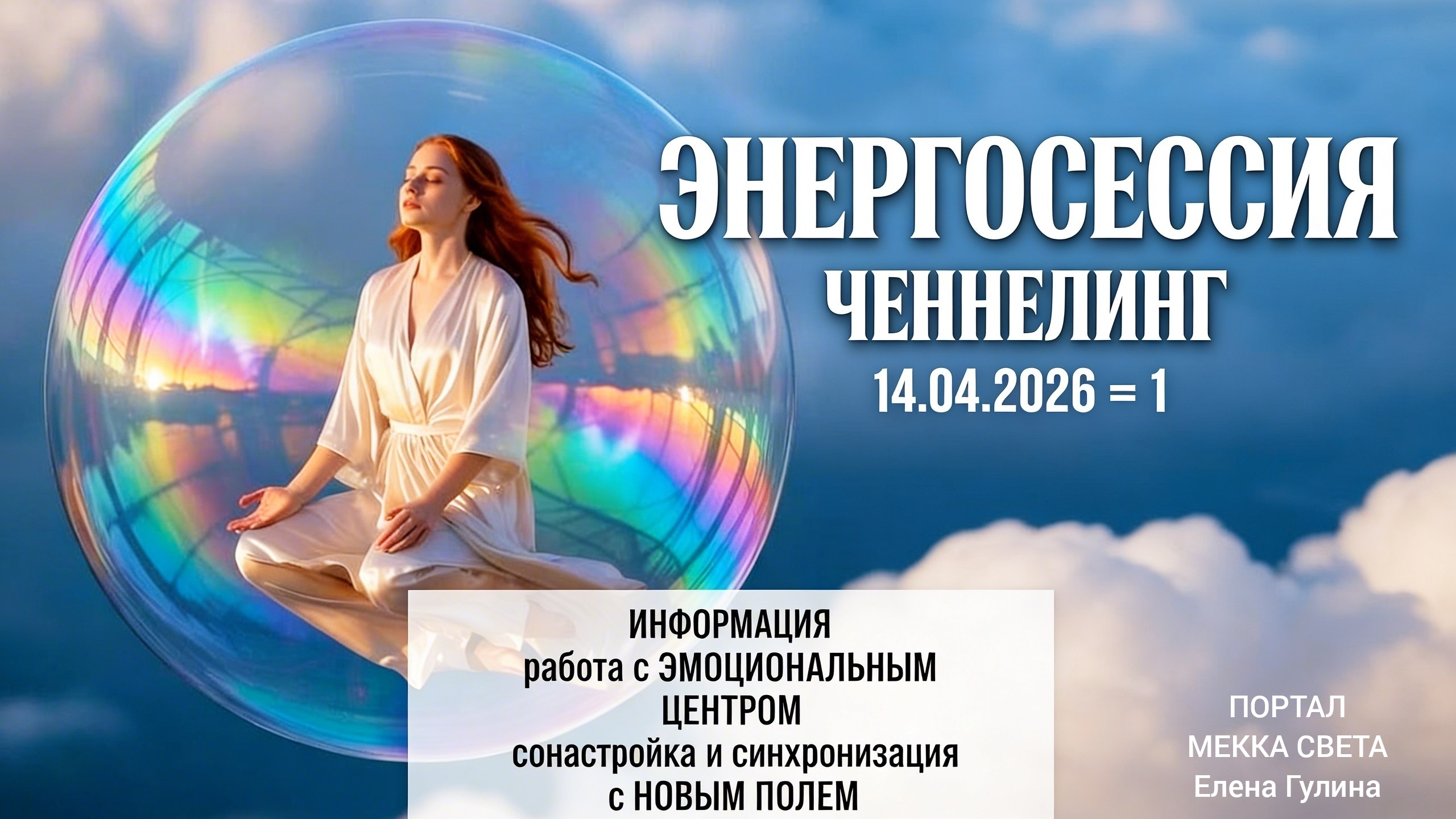 🌀 ЭНЕРГОСЕССИЯ   🎙 ЧЕННЕЛИНГ   14.04.2026 = 1