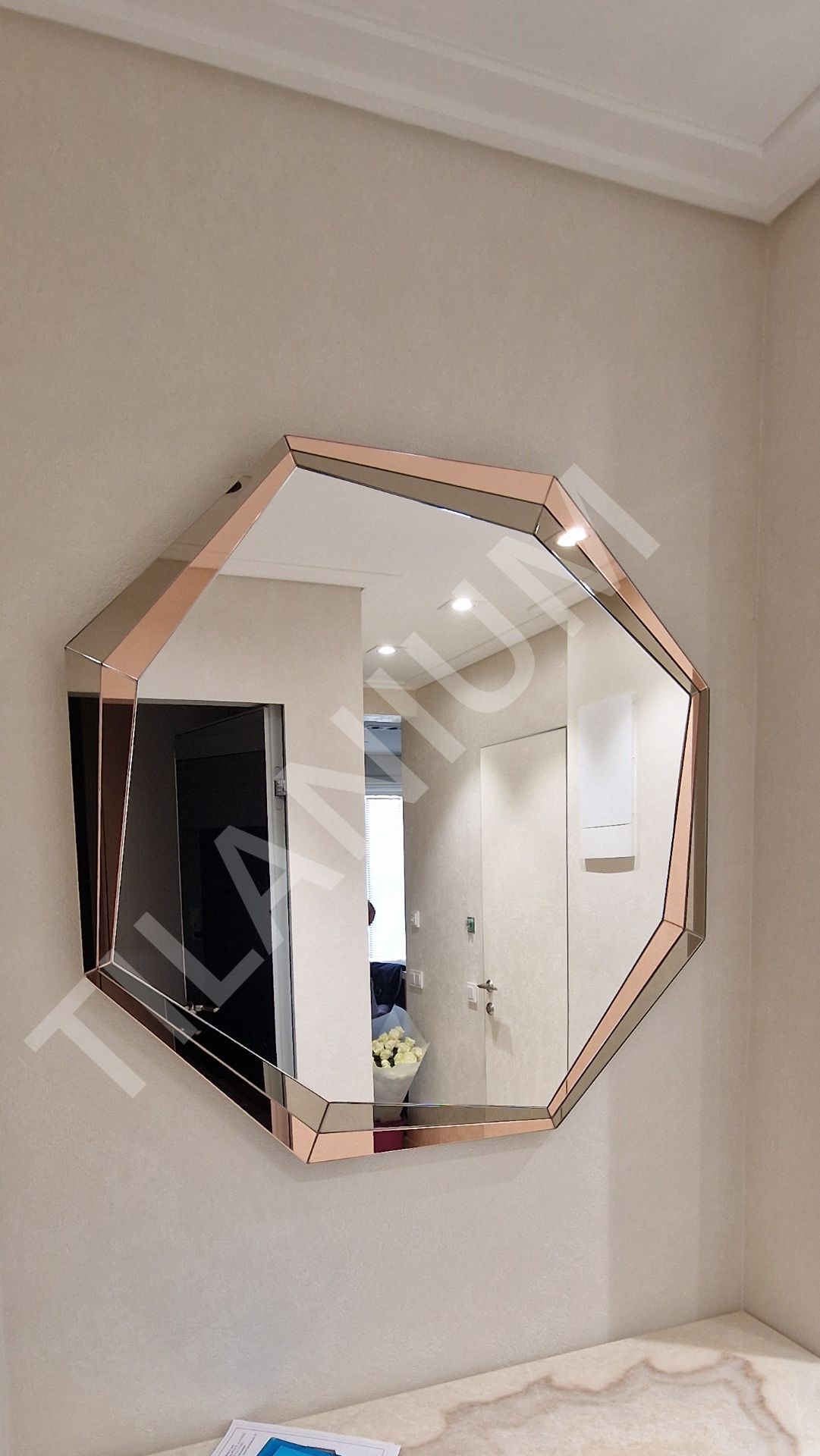 Зеркало панно, с тыльной подсветкой