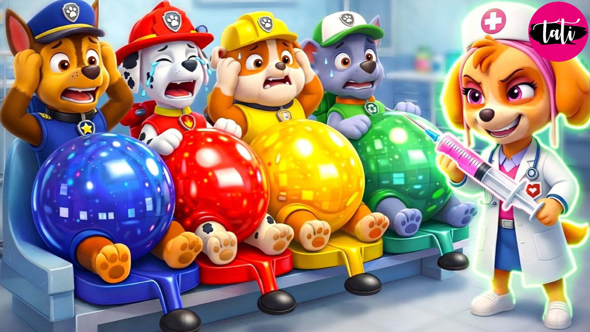 Щенячий патруль и Маршалл. Залипательное видео. Мультфильм для детей и малышей. Анимация 407