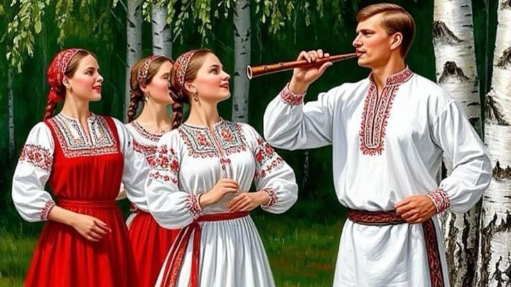 Встречаем Красную Горку. Роскошная музыкальная открытка.