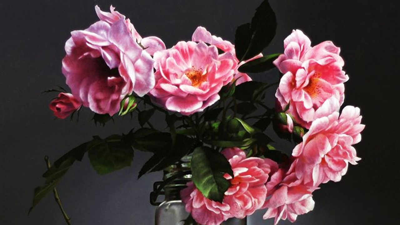 Натюрморты на темном фоне. Художник Ларри Престон