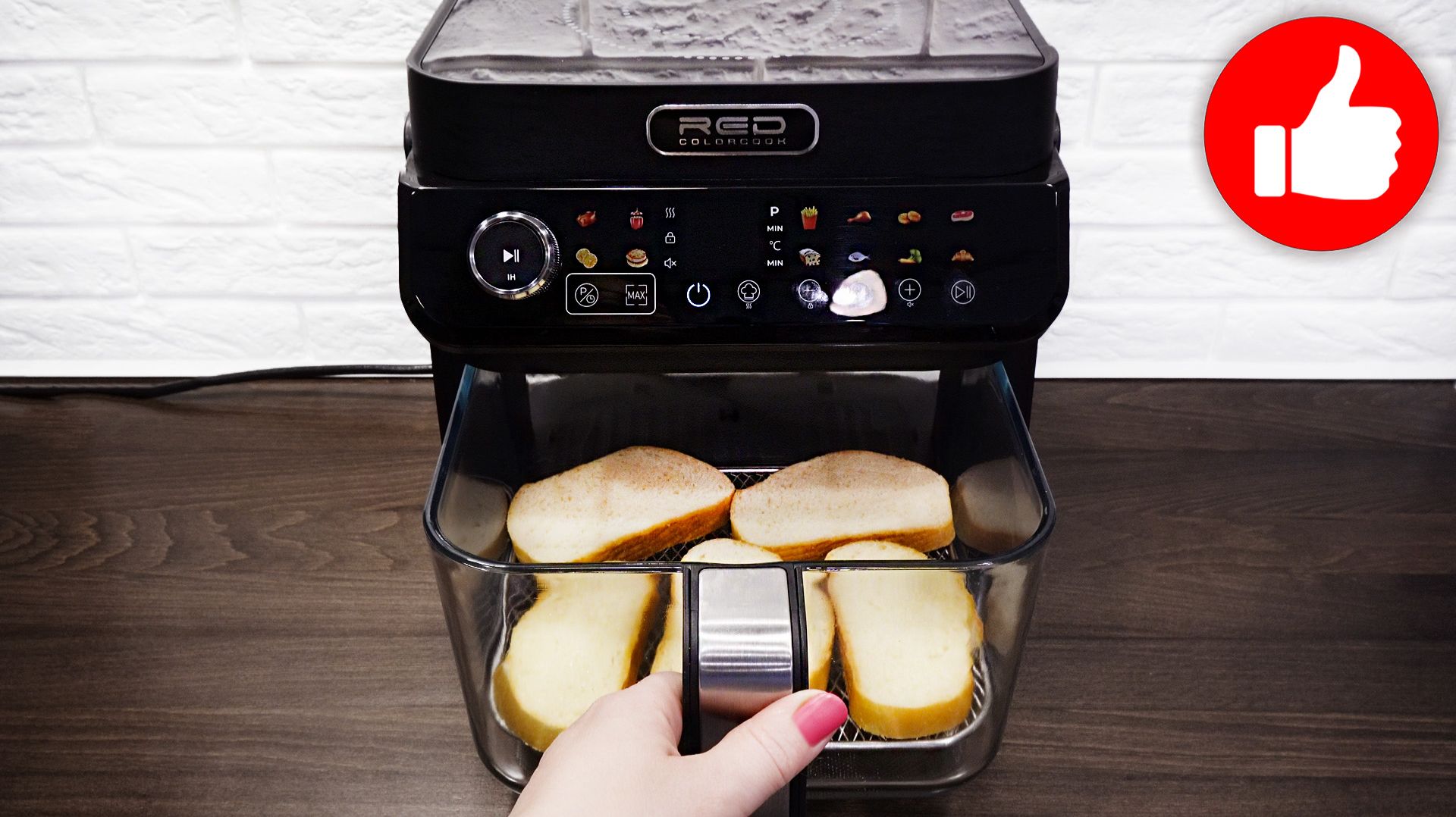 Быстрый и Вкусный рецепт бутербродов с вареным яйцом в аэрогриле! Кухонная станция RED MC550