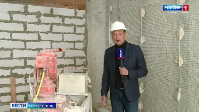 В архитектурно-строительном техникуме Севастополя капитально ремонтируют лабораторный корпус