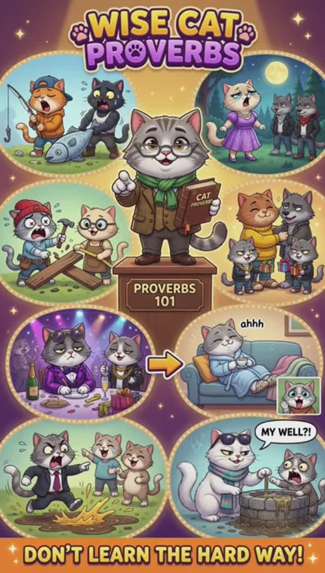 Великие русские пословицы от кота!