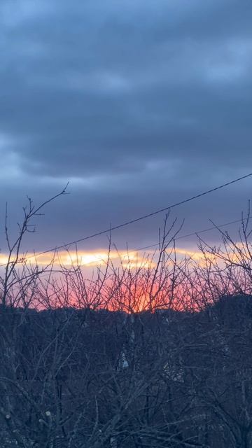 Закат на даче