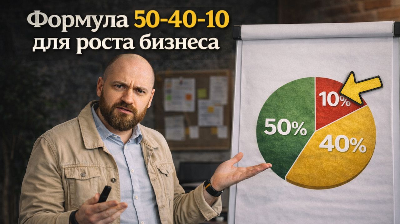 Формула 50–40–10 для роста бизнеса