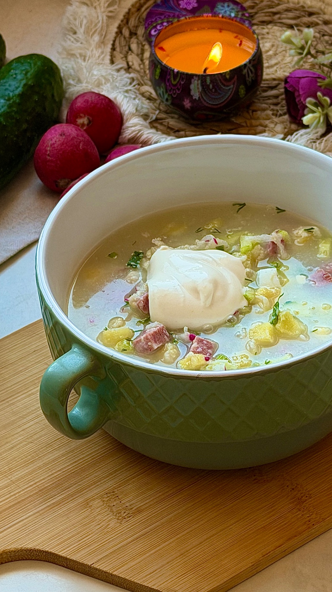 Пора окрошки наступила😍🤤 Готовлю в своем любимом аэрогриле Demiand.