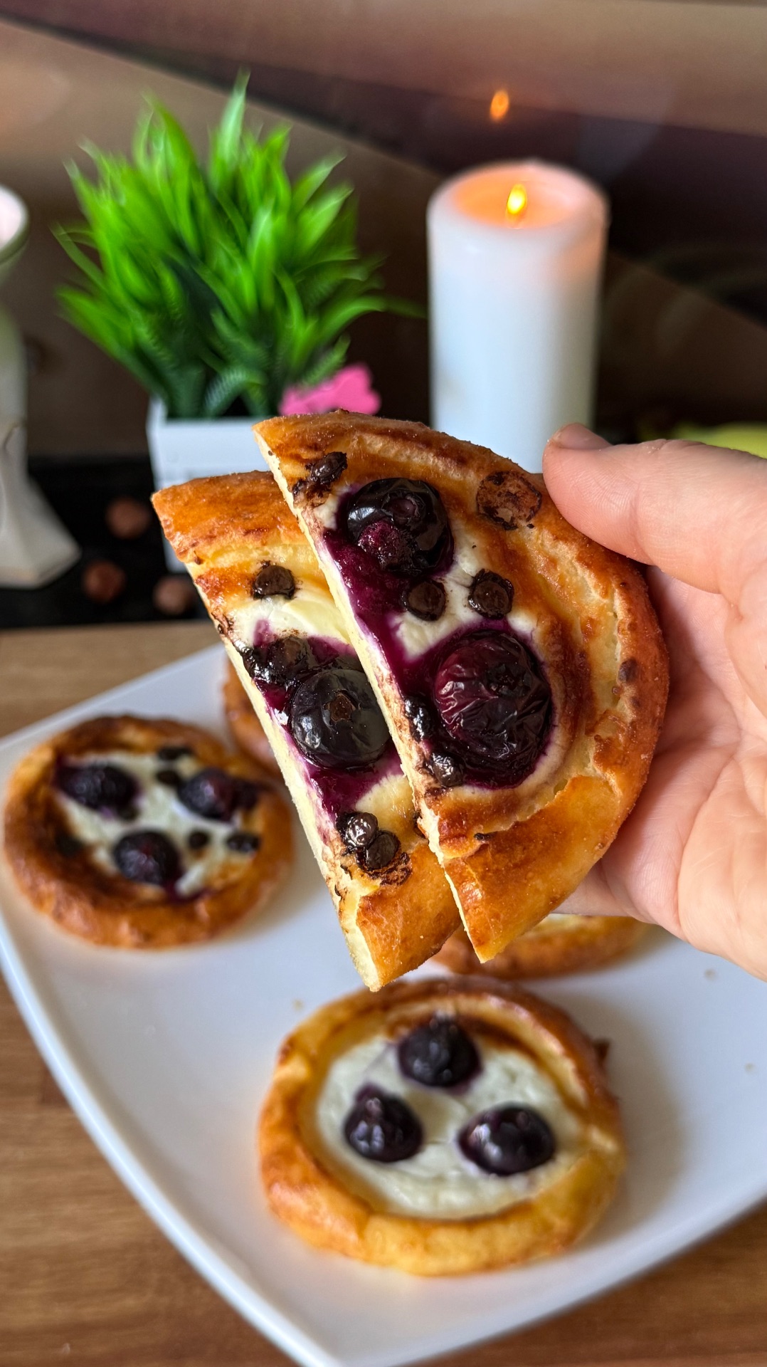 Белковые ватрушки 🫐🍫