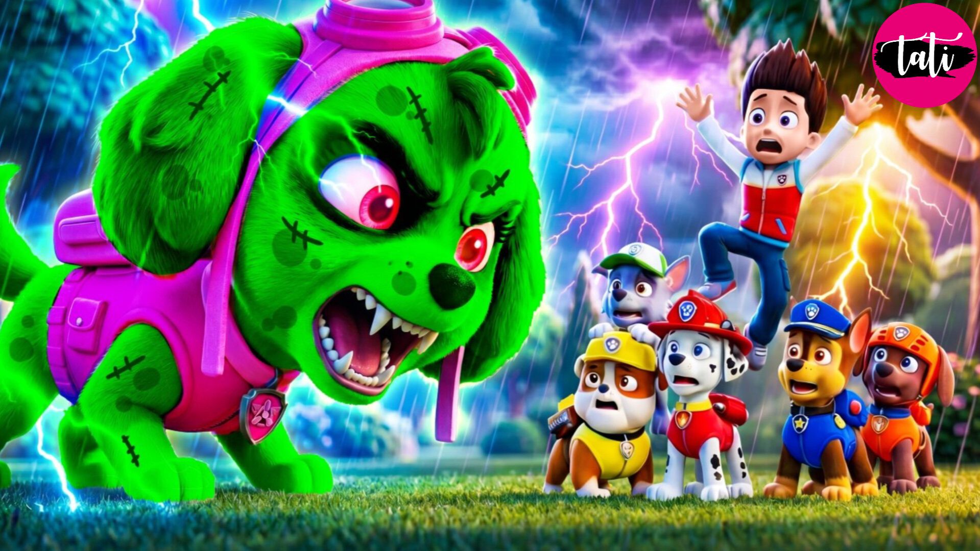 Щенячий патруль и Маршалл. Залипательное видео. Мультфильм для детей и малышей. Анимация 406