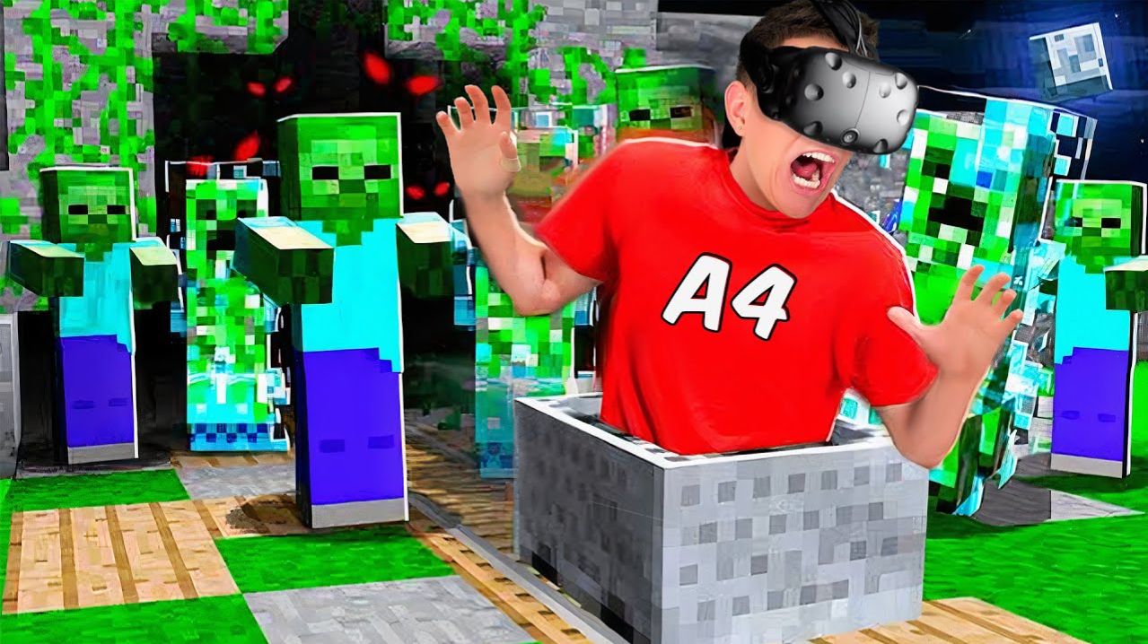 24 ЧАСА В VR МАЙНКРАФТЕ ЧЕЛЛЕНДЖ !