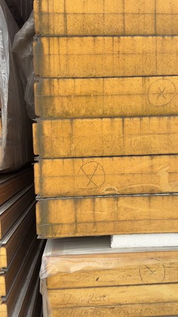 Сэндвич панели 150-200мм с утеплителем ПИР (Неликвид)