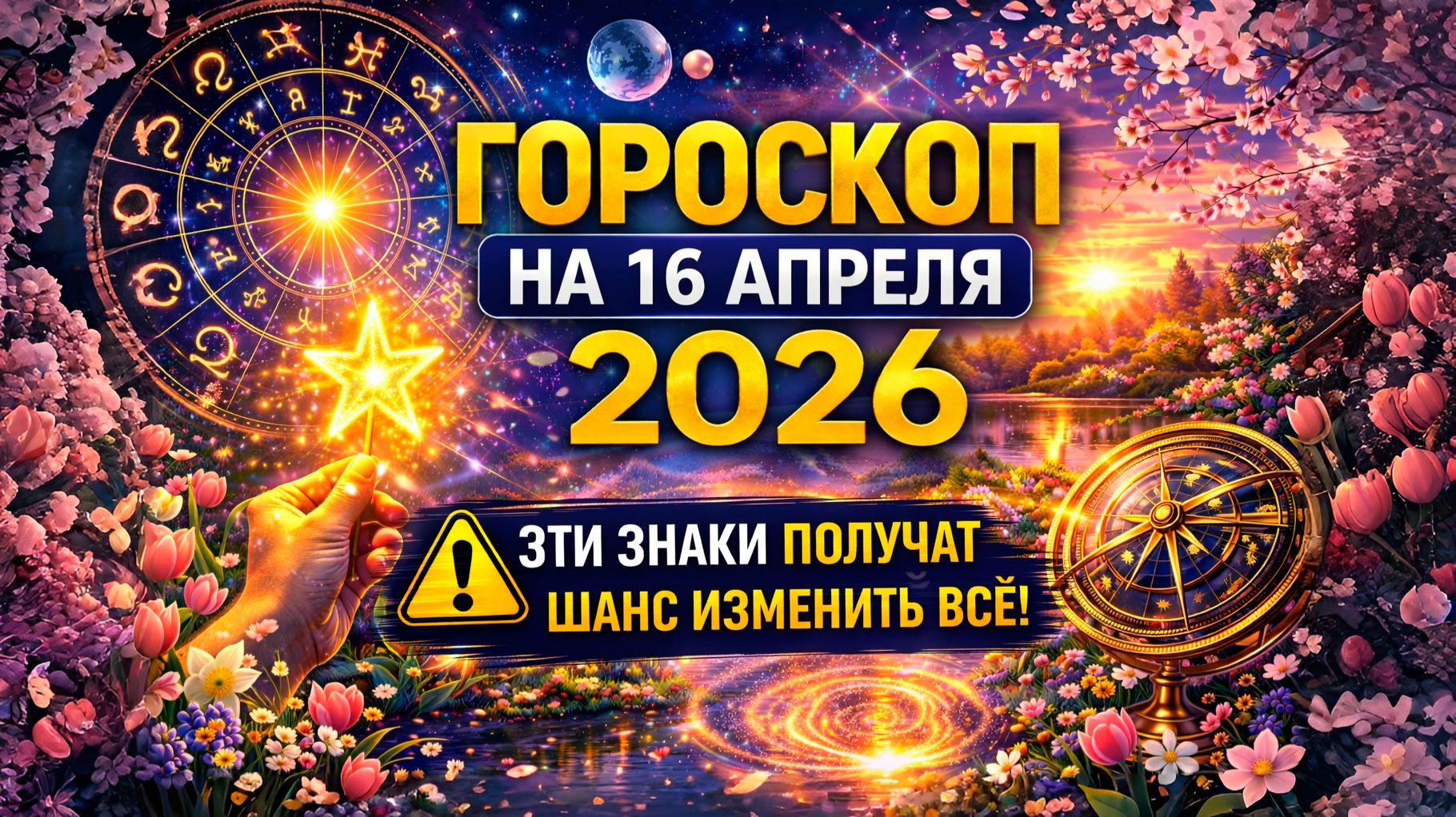 Гороскоп на 16 апреля 2026 ⚠️ Эти знаки получат шанс изменить всё!