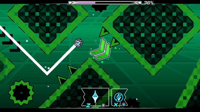 Прохожу изи демон в стиле Nine Circles .  Это стрим  по гд .