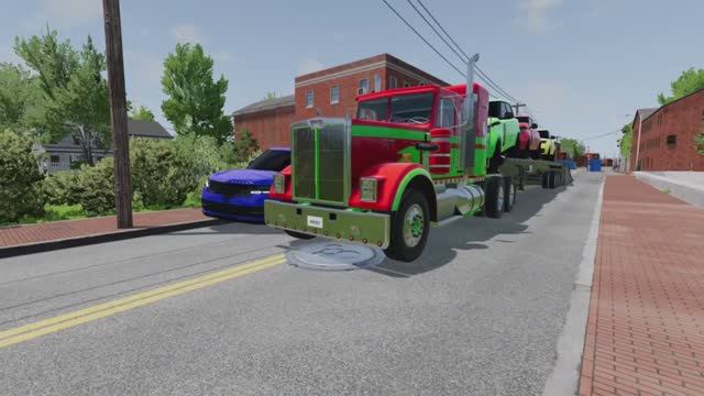 МУЛЬТИКИ ПРО МАШИНКИ Молния Маквин и Грузовик Эвакуатор 🚜 МАШИНКИ ПРОТИВ ЯМЫ