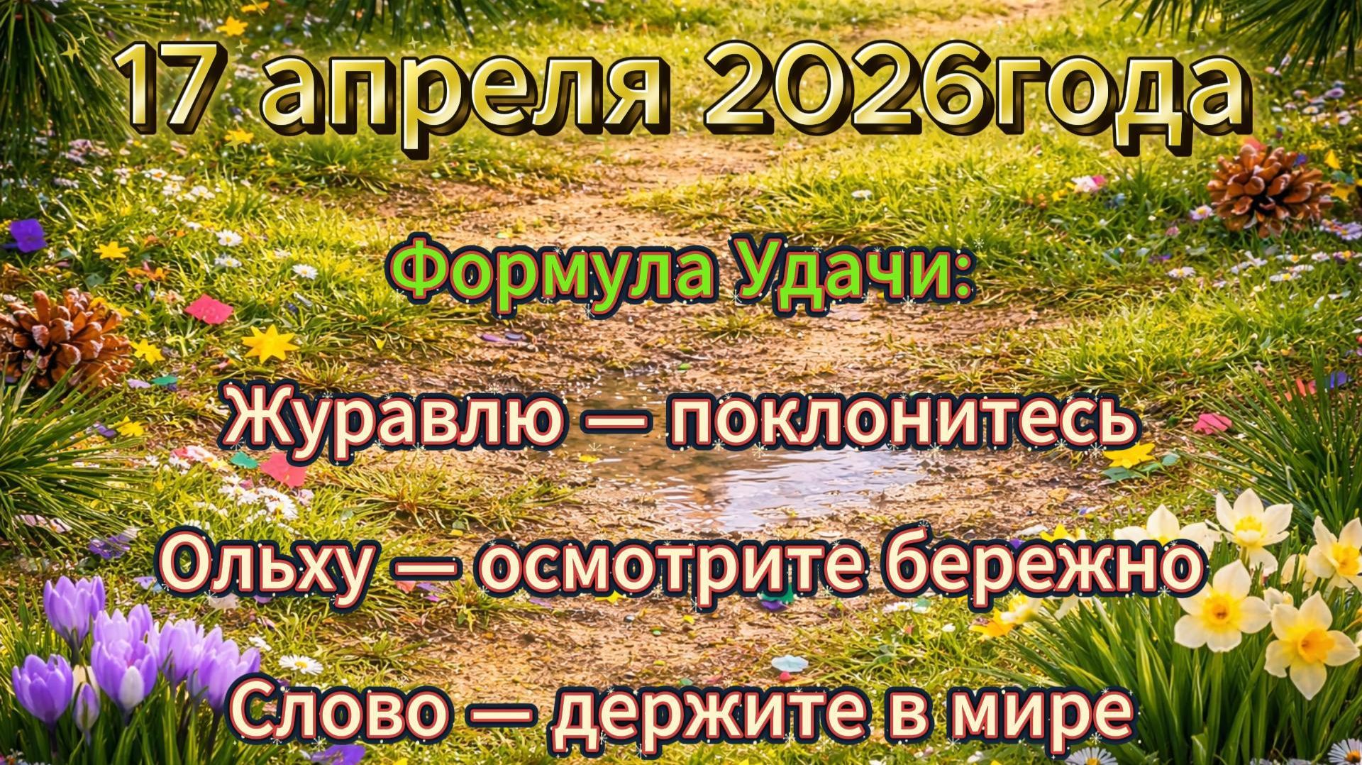Народные приметы на 17 апреля 2026 года