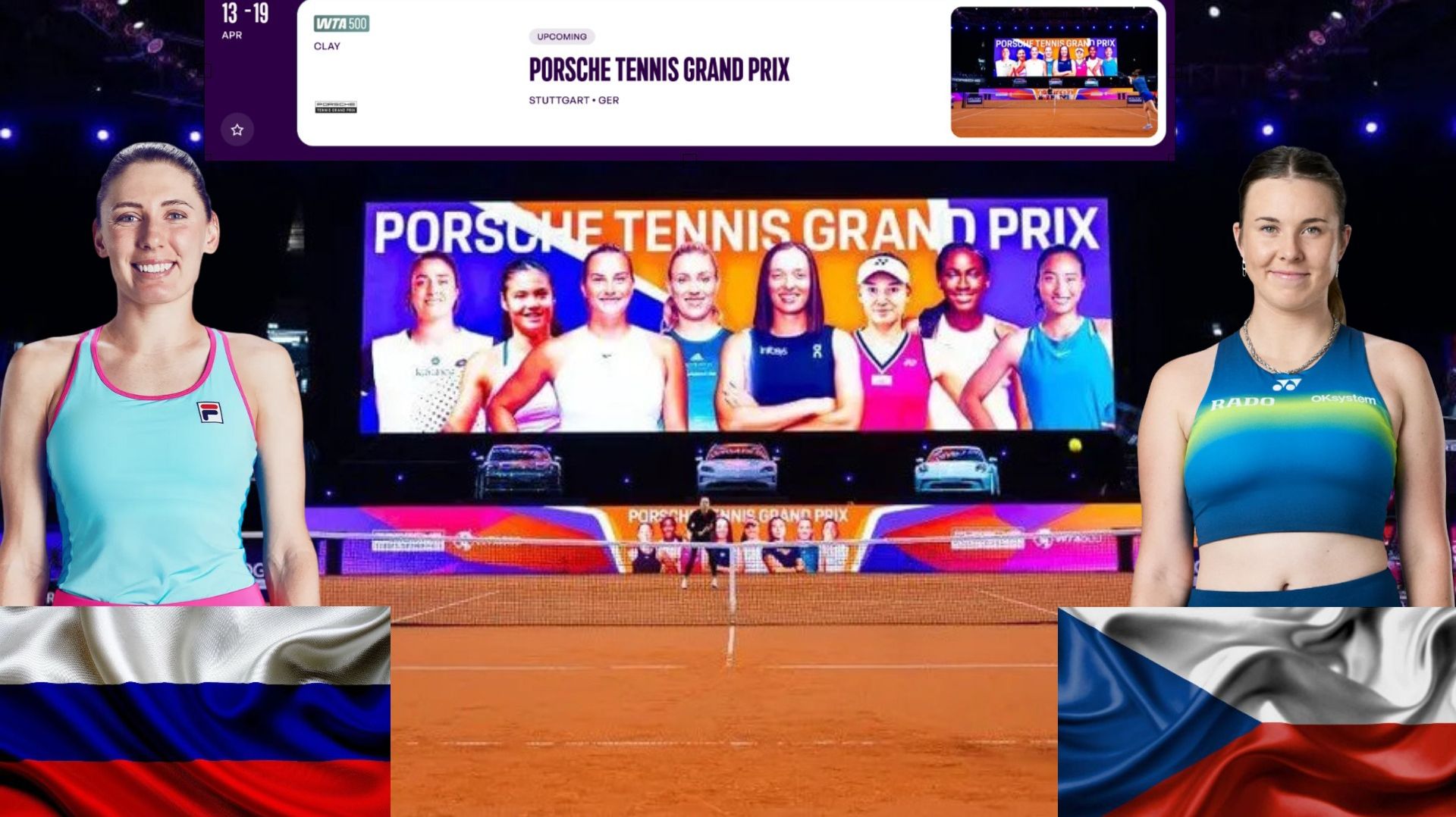 ⏰15:30 (8) 🇷🇺Екатерина Александрова - 🇨🇿Линда Носкова