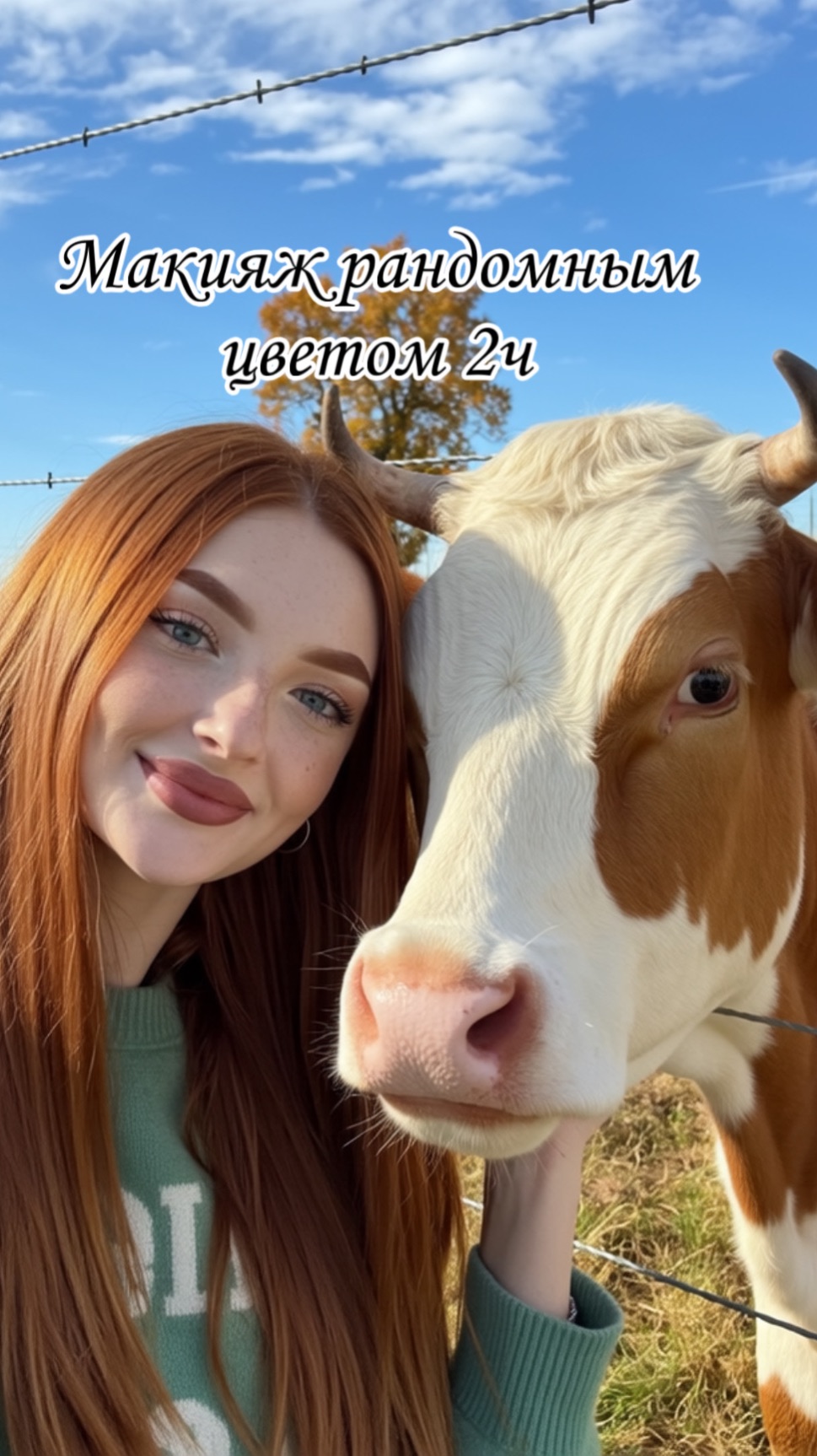 Макияж рандомным цветом 2ч