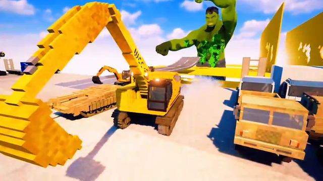 ХАЛК против машин ЗАЛИПАТЕЛЬНО !!! ( Драгнил )