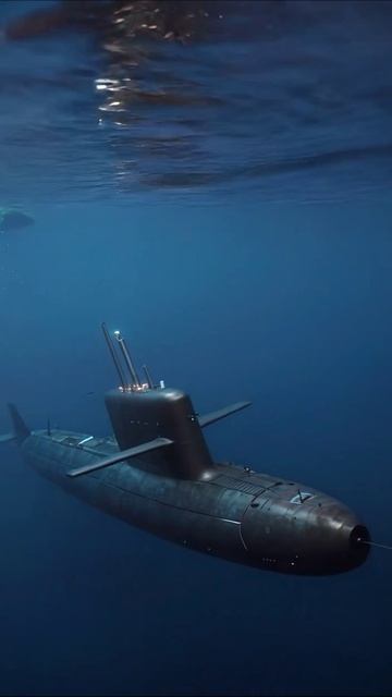 Подводная лодка в глубинах океана #подводныймир #подводныелодки #технология