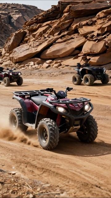 Приключения на квадроциклах в пустыне #квадроциклы #приключения #пустыня