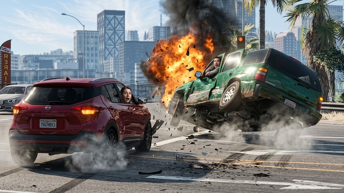 BeamNG Drive - Реалистичные автомобильные аварии / Опасное вождение