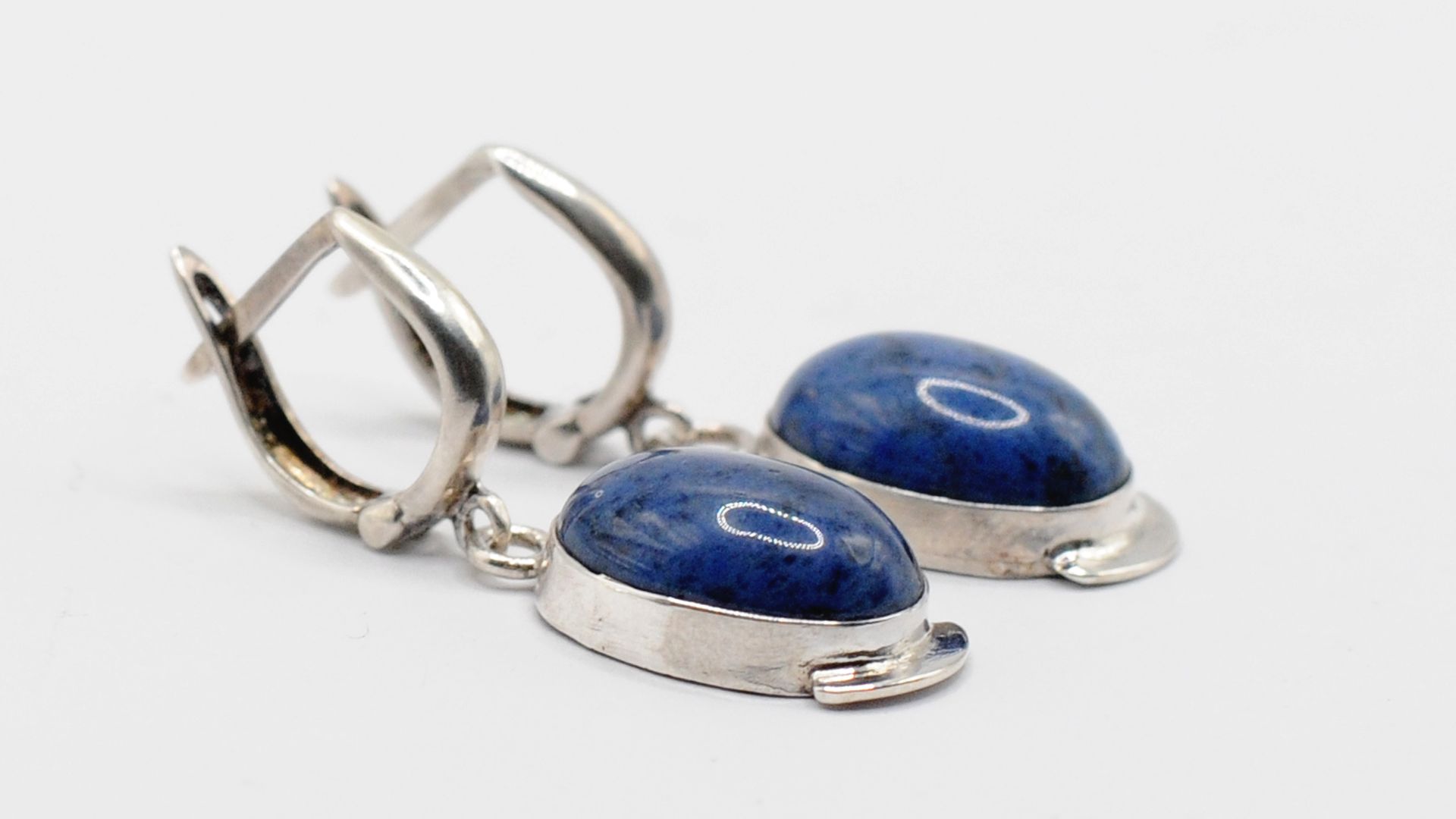 Серьги Содалит (Забайкалье)