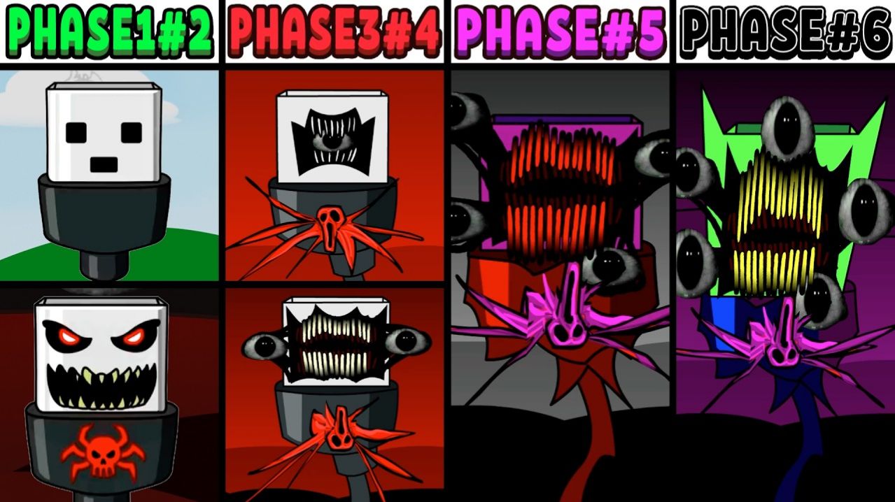 INCREDIBOX SPRUNKI: ВСЕ ФАЗЫ НОВОГО ОС USB! 💾✨ ОТ 1 ДО 6! 🚀🔌