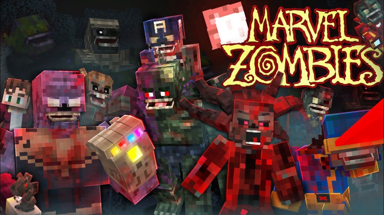 Лучший аддон MARVEL ZOMBIES для Minecraft BE