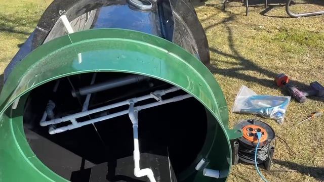 Установка септика Аэробокс 4 , в поселке Горелово , Красносельский район .