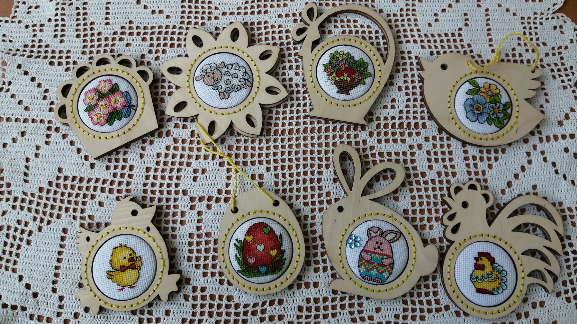 Готовая работа: Пасхальные миниатюры в деревянных рамках от магазина 