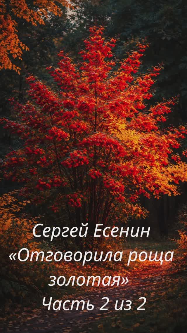 Сергей Есенин — «Отговорила роща золотая»  Часть 2 из 2