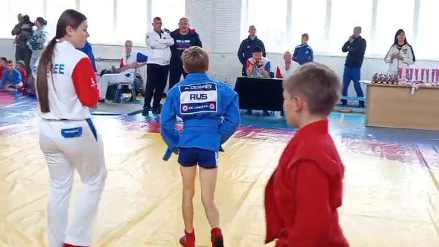 Артемка САМБО. Чемпионат Находкинского городского округа 2025г. Дети. Бросок через голову.